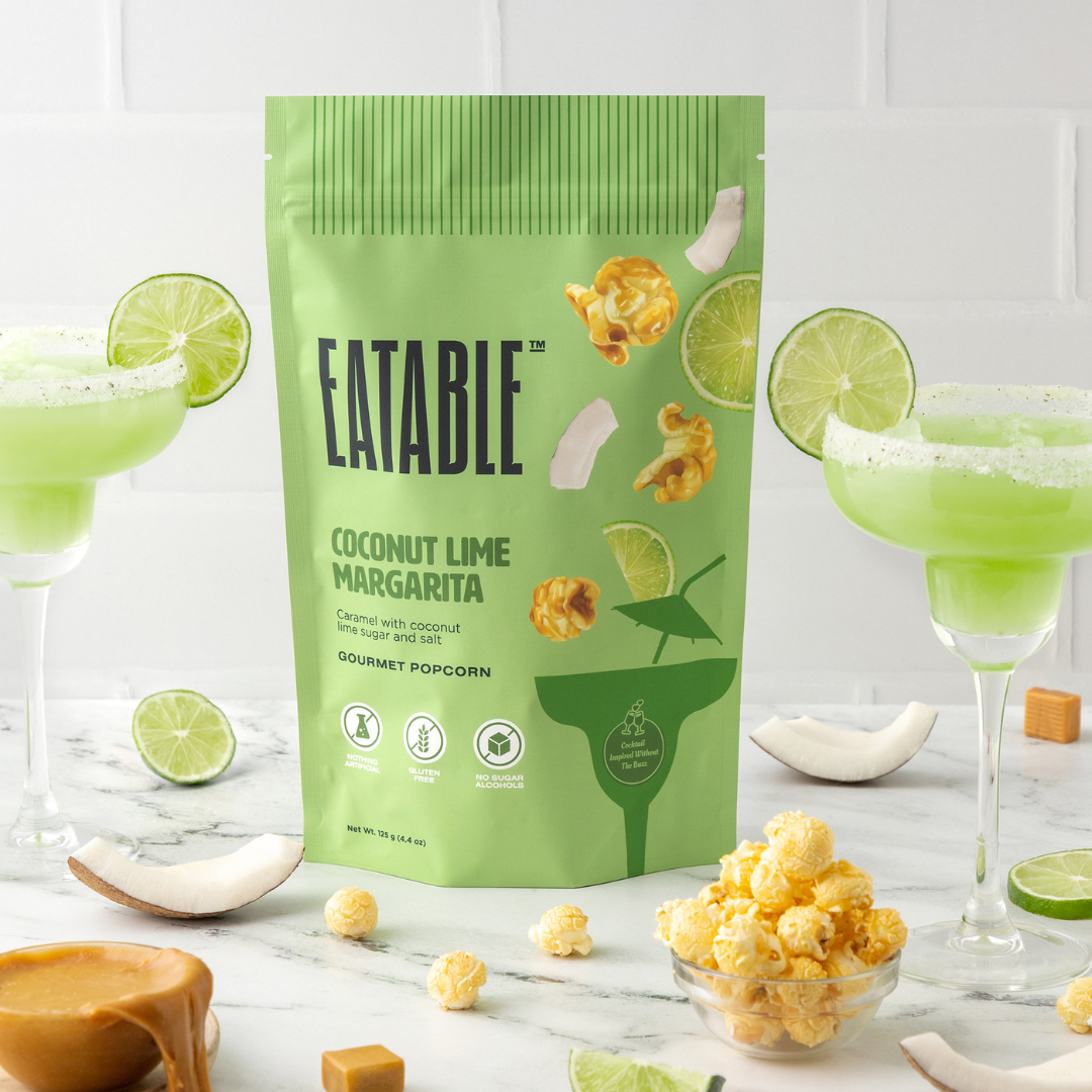 EATABLE Popcorn - Wholesale Popcorn - Coconut Lime Margarita 🍹 Gourmet Caramel Kettle Popcorn1