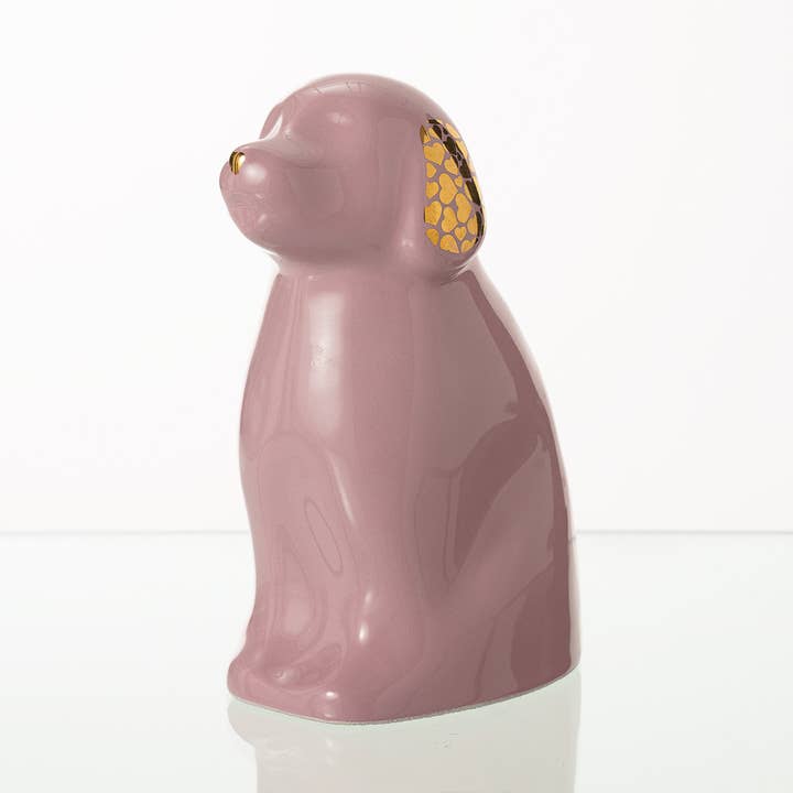 Pulvis Art Urns - Wholesale Pet Urn/Keepsake Box - "Cuddle" Pet Urn for Dog - Pink | Ceramic 0