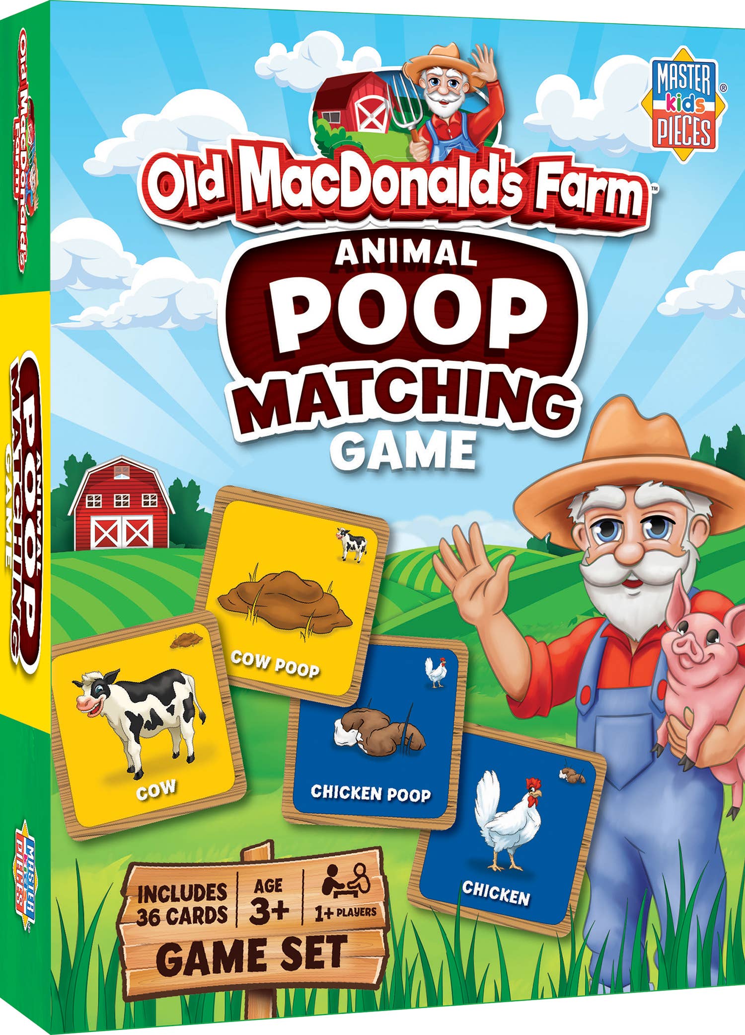 Masterpieces Puzzles - Wholesale Brain Game - Kids - Old MacDonald's Farm - Animal Poop Matching Game0