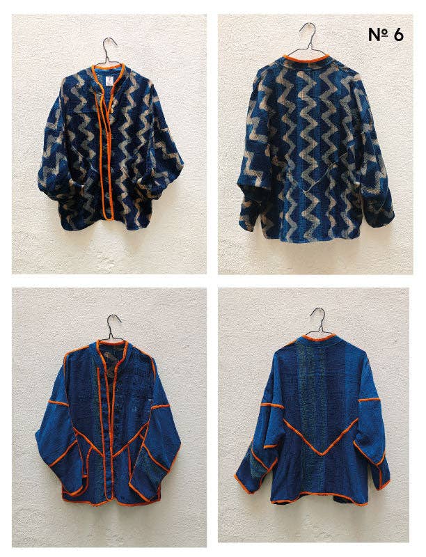 Indigo Collection - Wholesale Jacket - Women's - VINTAGE KANTHA JACKETS5