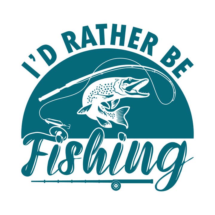 Adesivo «I"d Rather Be» per la vendita all'ingrosso da parte di MILLER PRECISION SIGNS