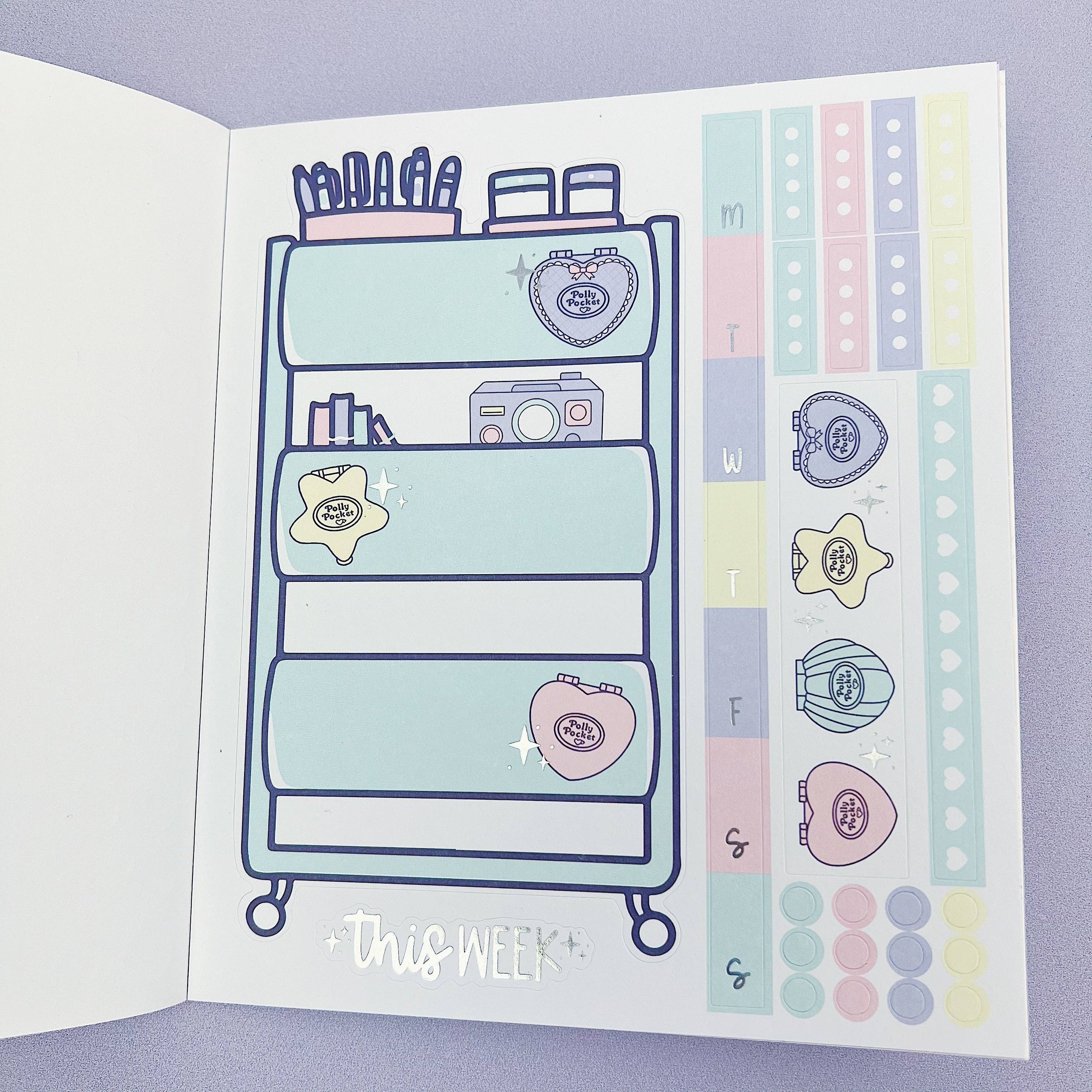 The HoneyBShop - Wholesale Sticker - Polly Pocket Sticker Book | Matte Sticker Paper | 10 Pages | Holographic Foiled9