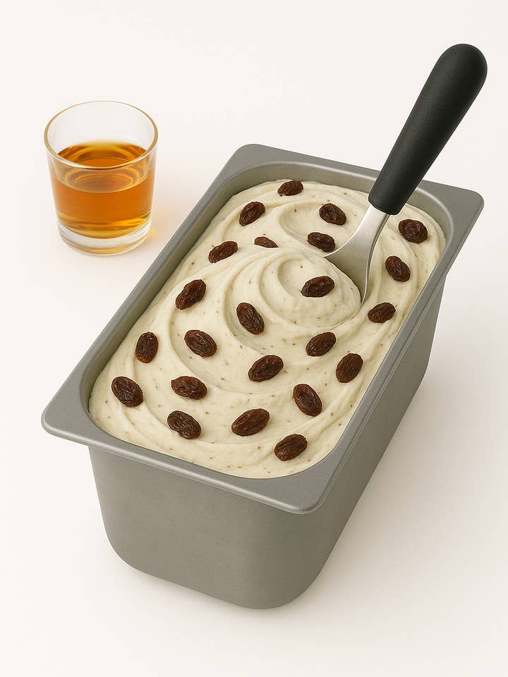 Rum Raisin Gelato for wholesale by Dolce Brooklyn