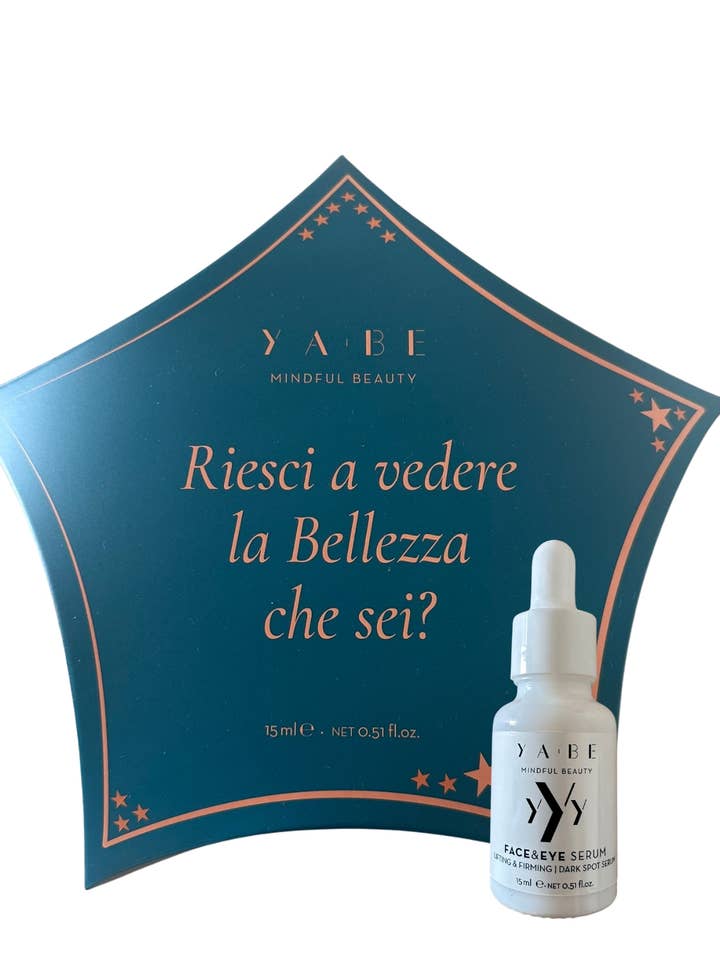 Stervormige cadeauverpakking met YA.BE YYY - Forever Beauty verstevigend gezichtserum voor wholesale door YA.BE