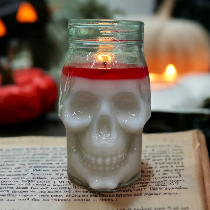 Skull Soy Candle for wholesale by Perfectly Soy Candles