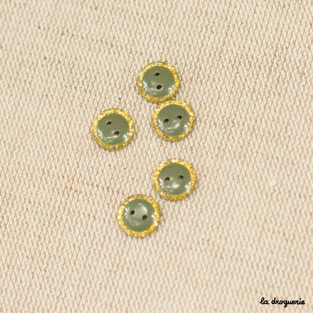 LA DROGUERIE - Wholesale Drukknoop/naaiknoop - 10 mm glitterende magische knoop - 10 mm knoop6