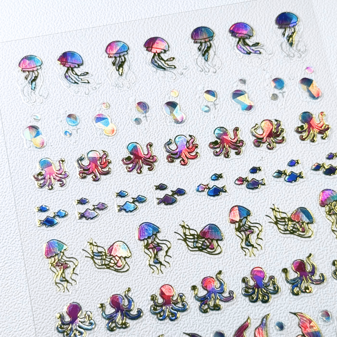 Maniology - Wholesale Nail Art/Decal - Fin & Friends (MS-107) - Nail Art Sticker3