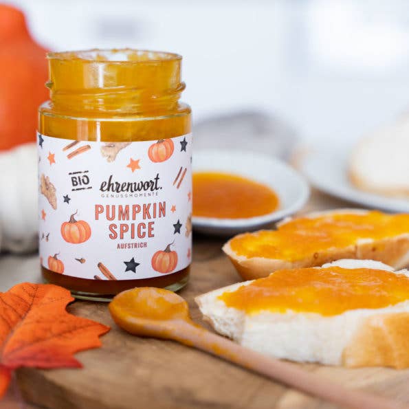 ehrenwort. Genussmomente - Vente Confiture/gelée - Tartinade Bio à la Citrouille Épicée Pumpkin Spice1