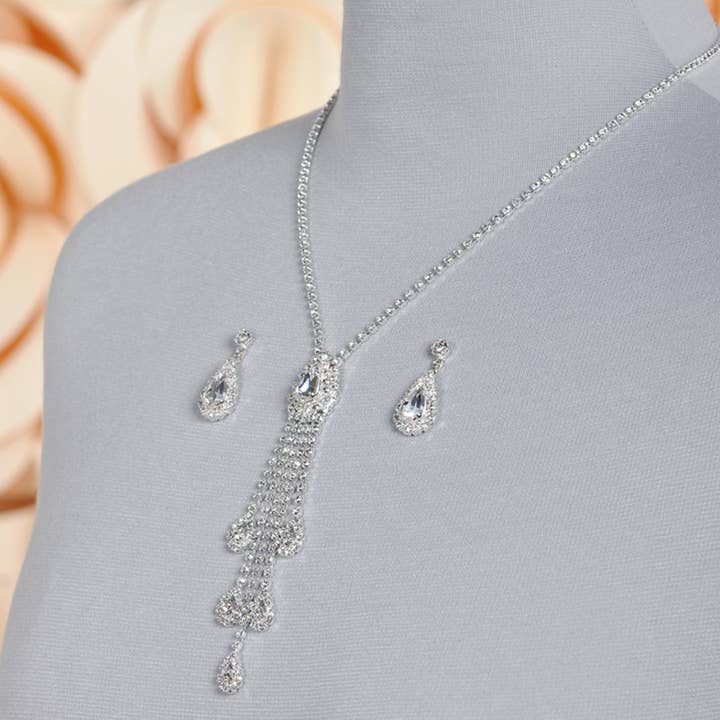 SALE! Silver jewelry set, bridal jewelry for wholesale by Bajabella