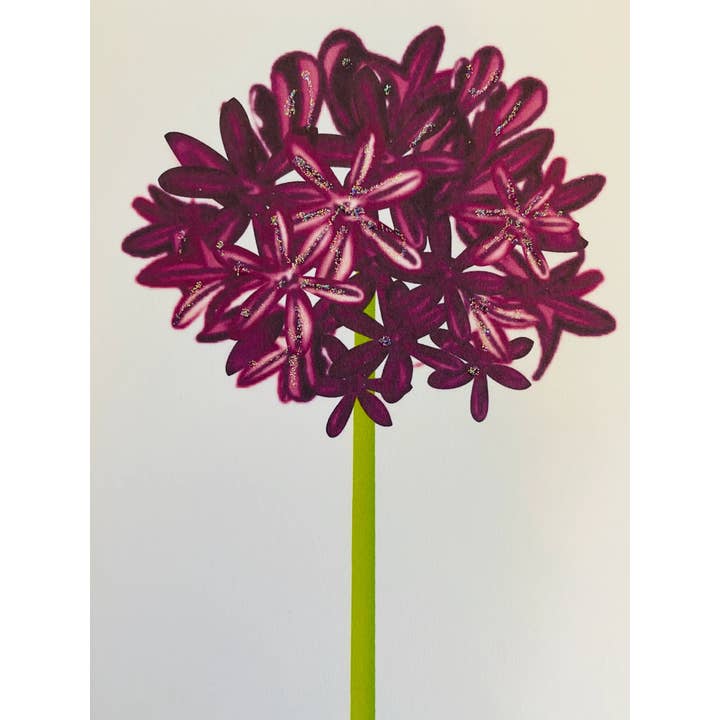 Studio Daedre - Wholesale Stationery/Notecard Set - Agapanthus Flower, Everyday Card - Boxed Note Cards