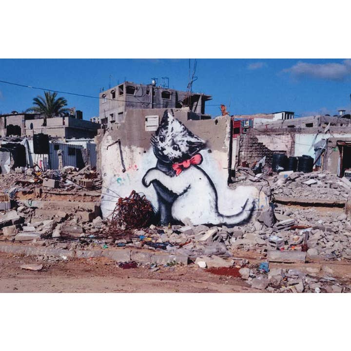 Postkort - Banksy Kitten Streetart i Gaza for engroshandel hos VisionWorks LLC