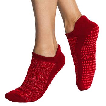 Calcetines rojos de algodón para hombre y mujer, medias cómodas y  transpirables de alta calidad, ideal para regalo de Año Nuevo