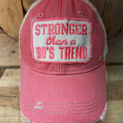 90's Trend Distressed Mesh Snapback Baseball Cap for wholesale by The Goat Stock