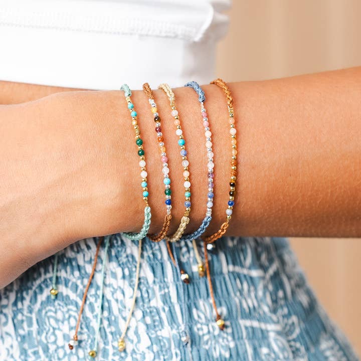 Lotus and Luna - Wholesale Beaded Bracelet - Prana Namaste Bracelet