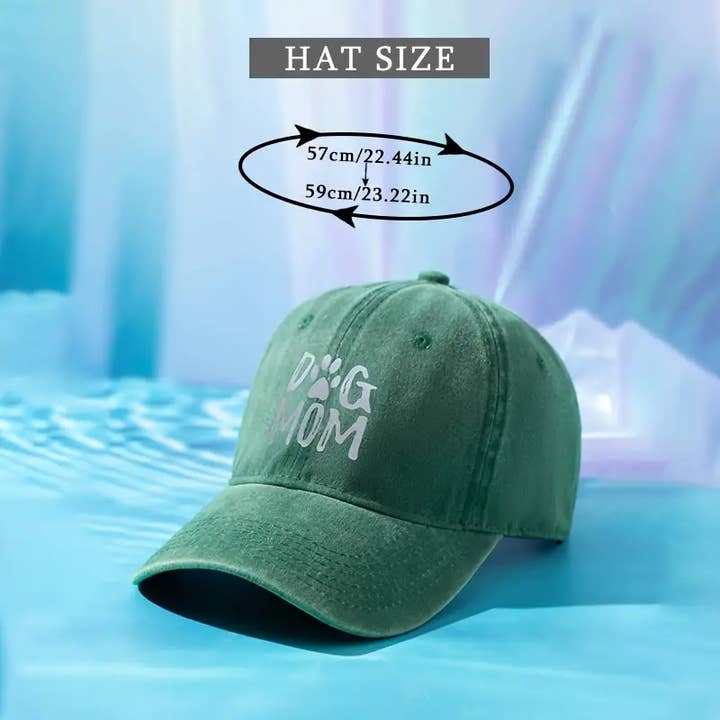 Lucky Avocado – wholesale Baseballkeps - Dam – HUND mamma tvättad keps, enfärgad Vintage hatt