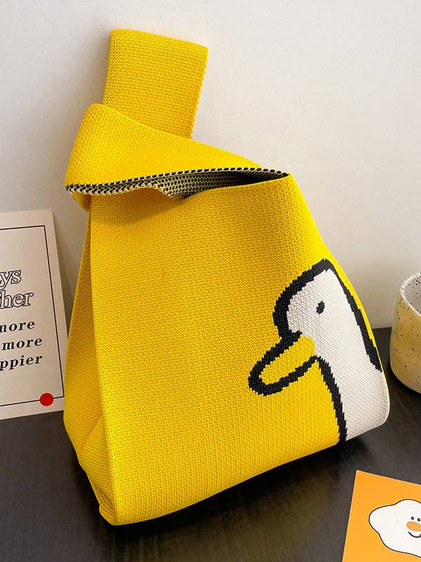 FurDecoration - Wholesale Tote Bag - Women's - Cartoon Printed Bags Accessories Woven Handbag14