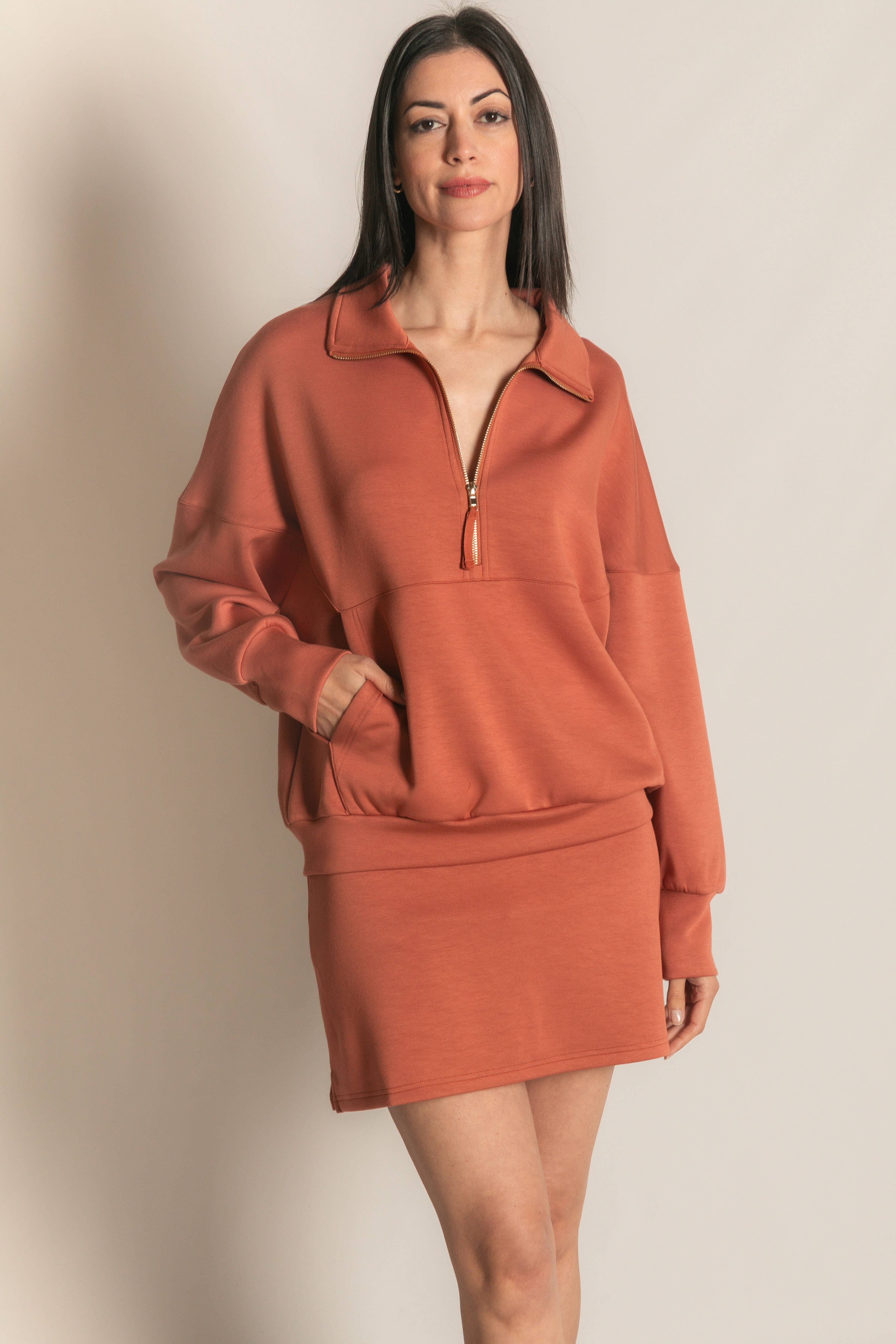 P. CILL - Vente Sweat-shirt – femme - Pull zippé P. CILL Butter en modal46