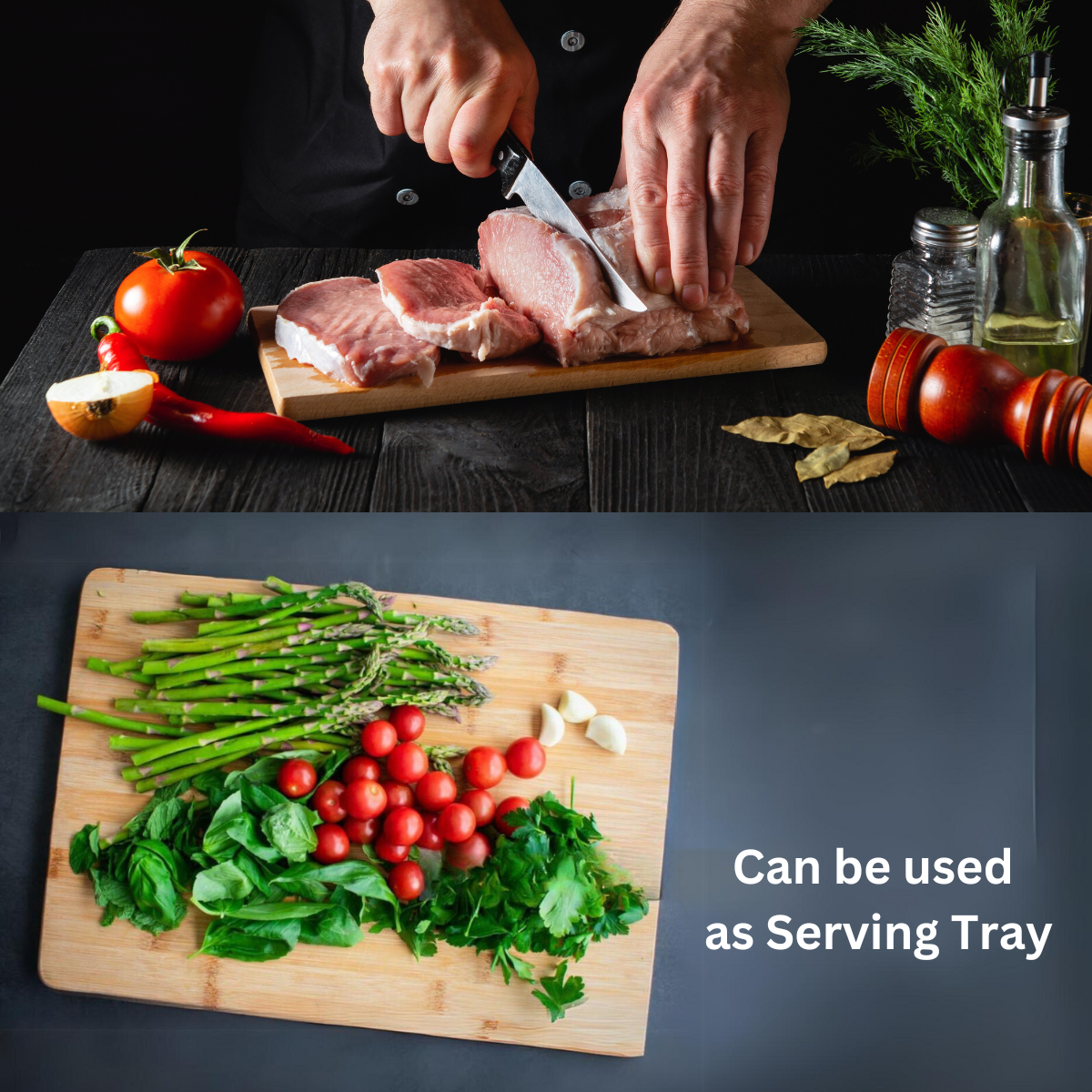 INVISION - Wholesale Cutting Board - 10pc 15x11" Thick Bamboo Boards – Bulk for Custom Gifts9