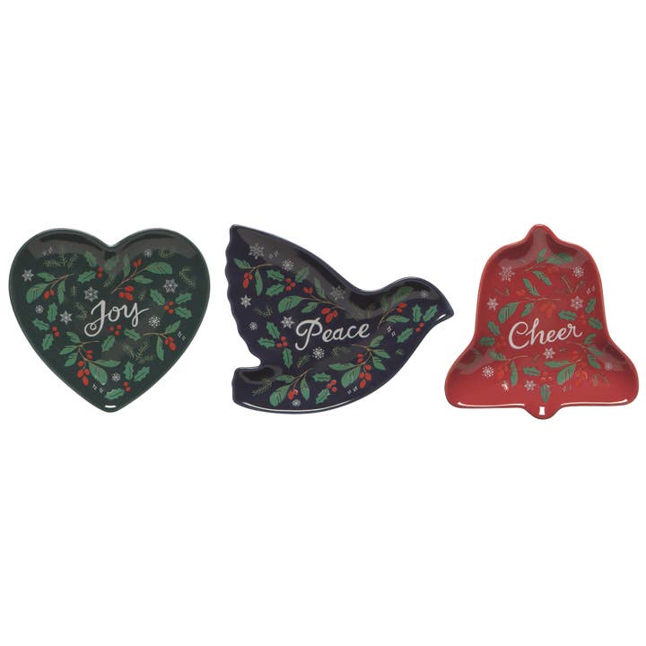 Now Designs by Danica - Wholesale Dish - Peace & Joy Christmas Dishes Set of 4