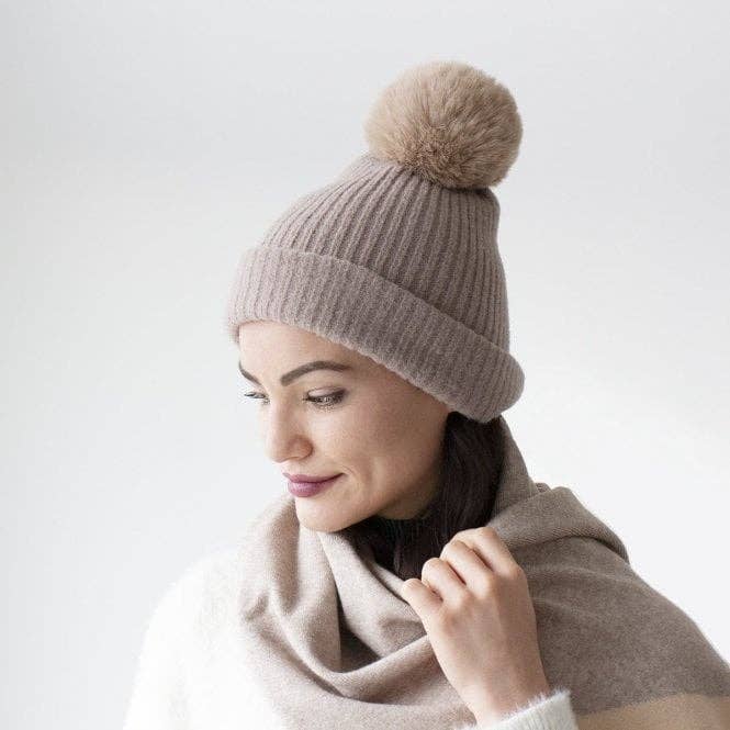 Studio Hop - Wholesale Beanie - Women's - Brushed Rib Knit Beanie Hat3