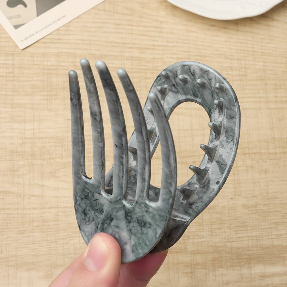 SoapElenGlen - Wholesale Hair Clip - Women's - Marbled Oval Hair Claws, Minimalist Hair Accessories3