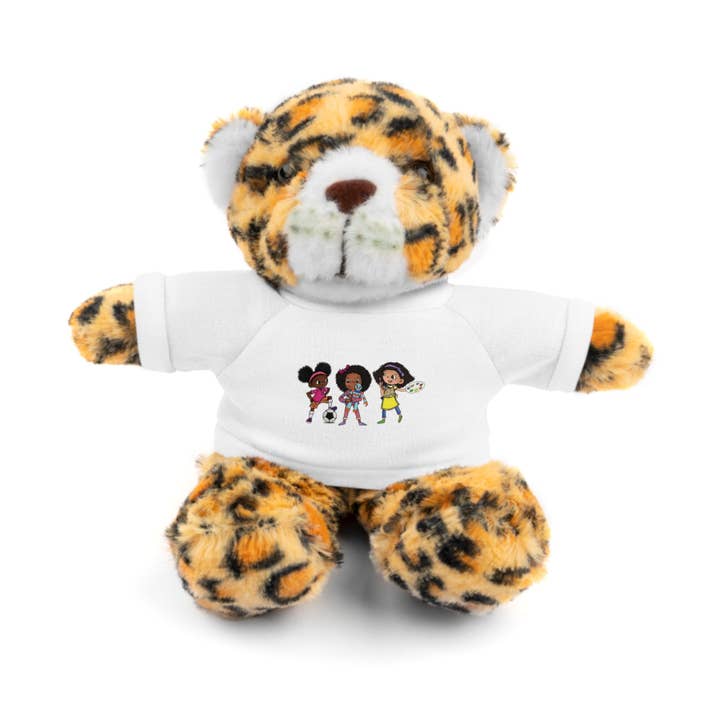 White Personalized Stuffed Animal with Custom Tee - Perfect Gift for Kids and Celebrations for wholesale on Faire2