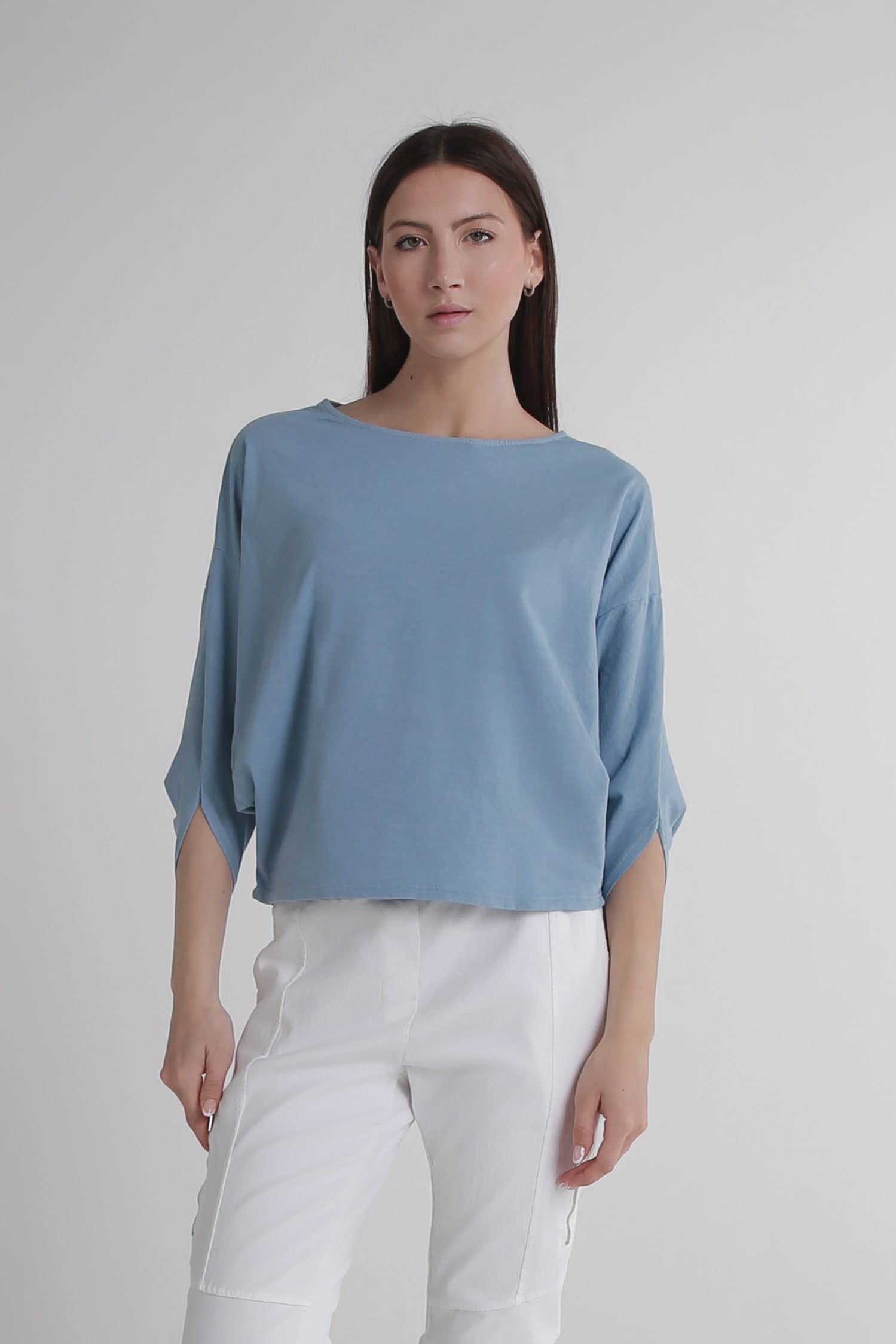 TINA Stephens Italy/Tees By Tina - Wholesale T-Shirt - Women's - Omaria Batwing Crop Top (BSS171)28