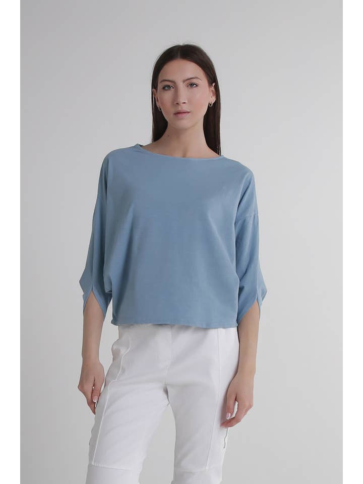 TINA Stephens Italy/Tees By Tina - Wholesale T-Shirt - Women's - Omaria Batwing Crop Top (BSS171)28