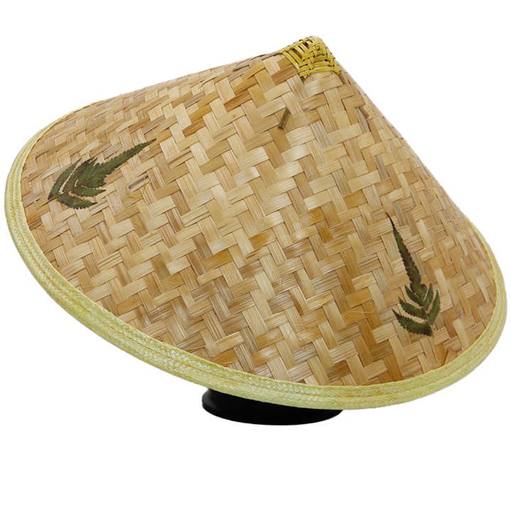 Cap Zone - Venta al por mayor Sombrero de paja - Mujer - Sombrero cónico Tipsy Coolie Oriental de paja de bambú1