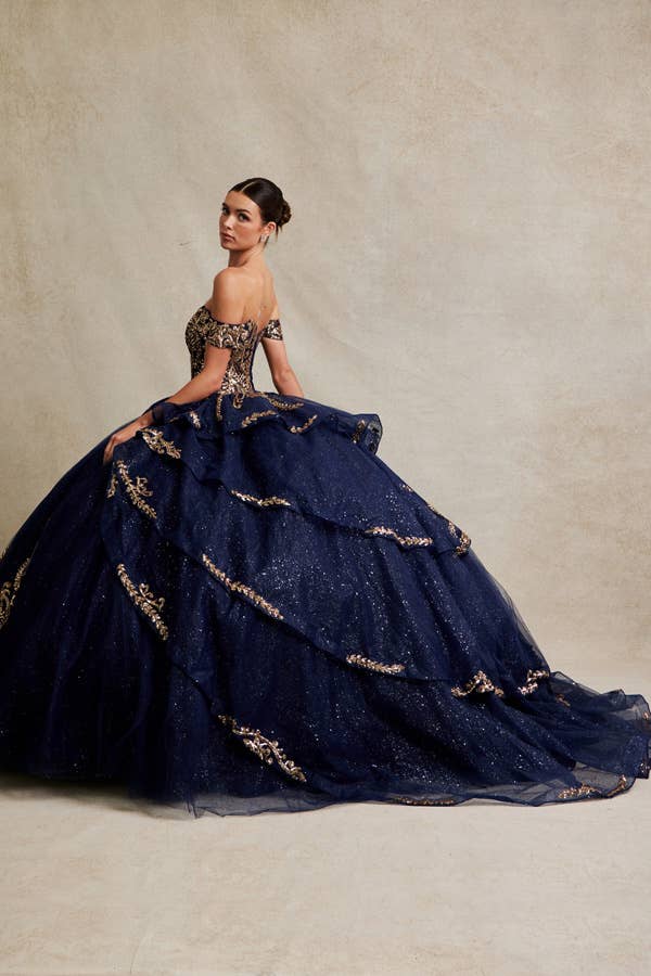Babyfox Apparel - Wholesale Gown - Women's - Off Shoulder Sweetheart Embellished Quinceanera Ball Gown11