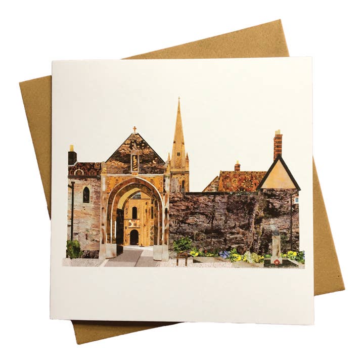 Carte de vœux de Tombland, Norwich pour la vente par Soodle Street Studio