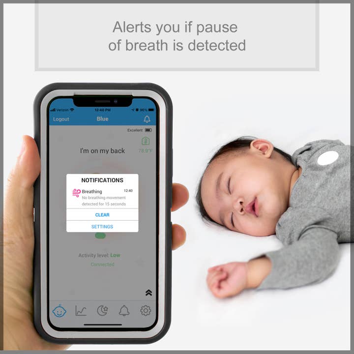 MonBaby – wholesale Babymonitor – MonBaby babyövervakare: övervaka bröströrelser och sovställning8