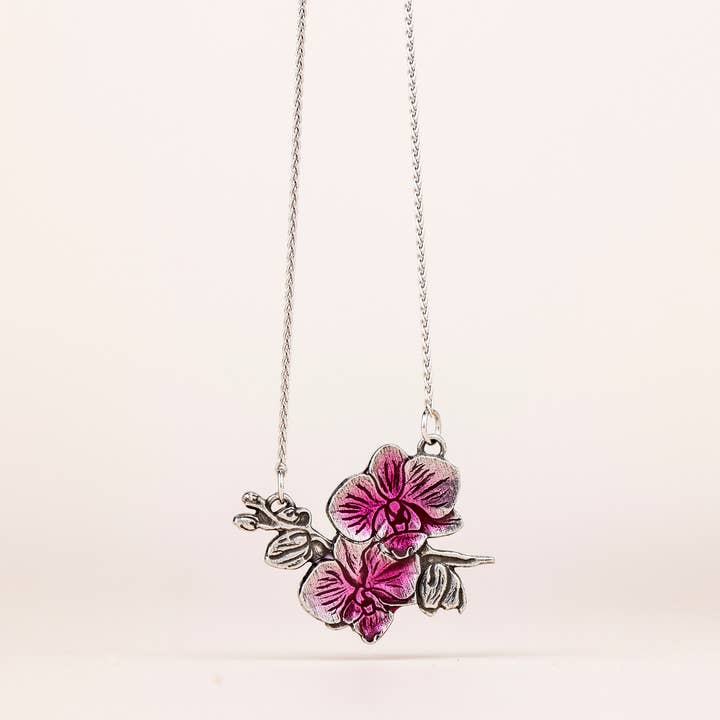 Orchid 16" Necklace for wholesale by Danforth Pewter