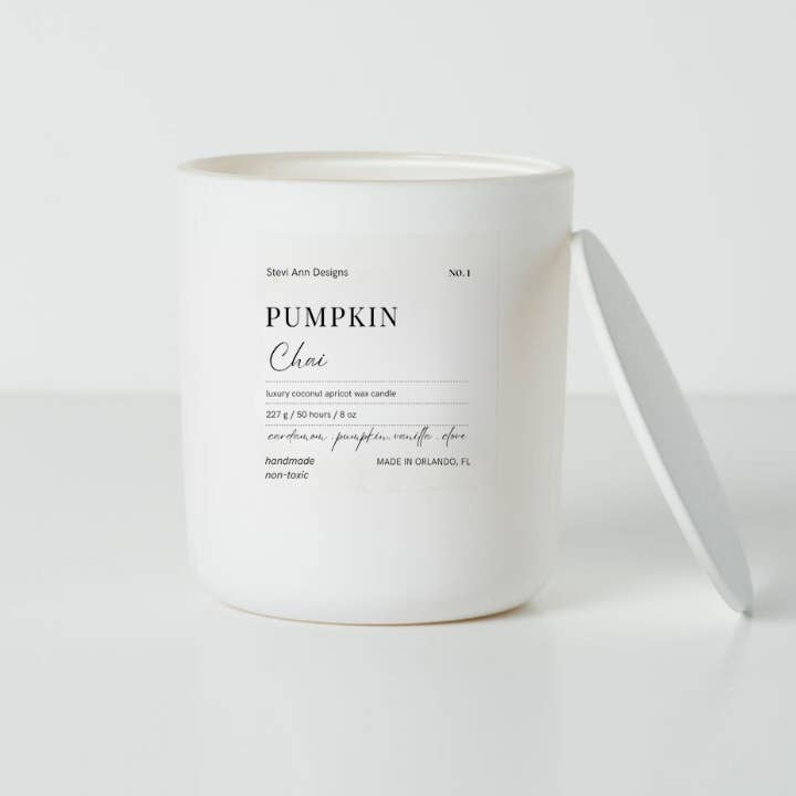 Bougie en cire de noix de coco et d'abricot avec mèche en bois, 8 oz pour la vente par Stevi Ann Designs