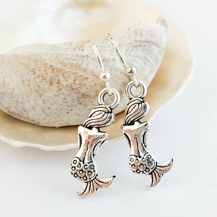 Piccadilly Pendants - Wholesale Dangle Earrings - Tiny Mermaid Earrings