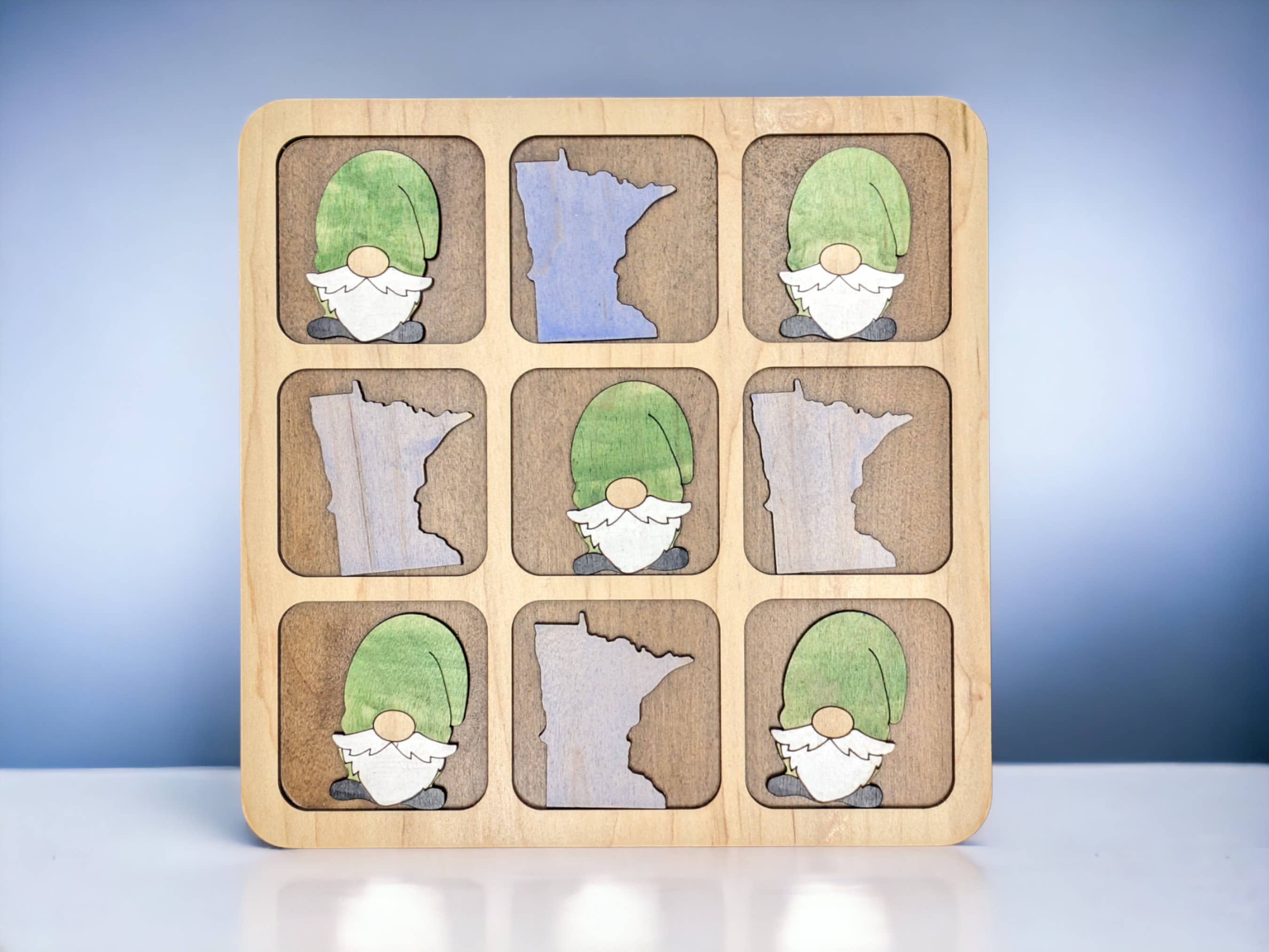 Woodsy Creative Co. - Wholesale Board Game - Wooden Tic Tac Toe Game4