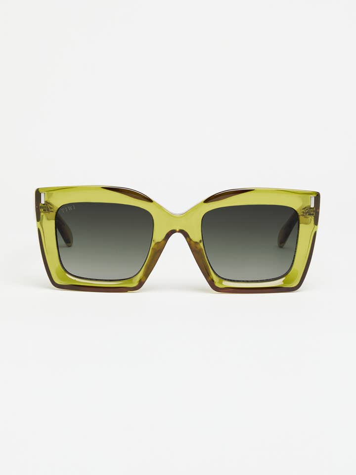 zonnebril Glanzend groen met gradient lenzen voor wholesale door TIWI