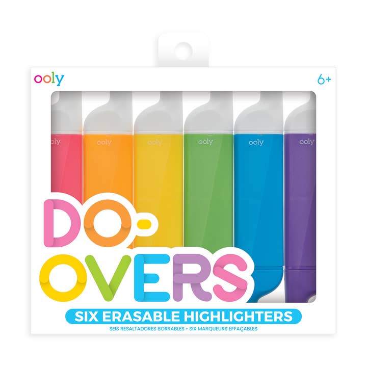 OOLY - Wholesale Highlighter - Do-Overs: Erasable Highlighters (Set of 6)