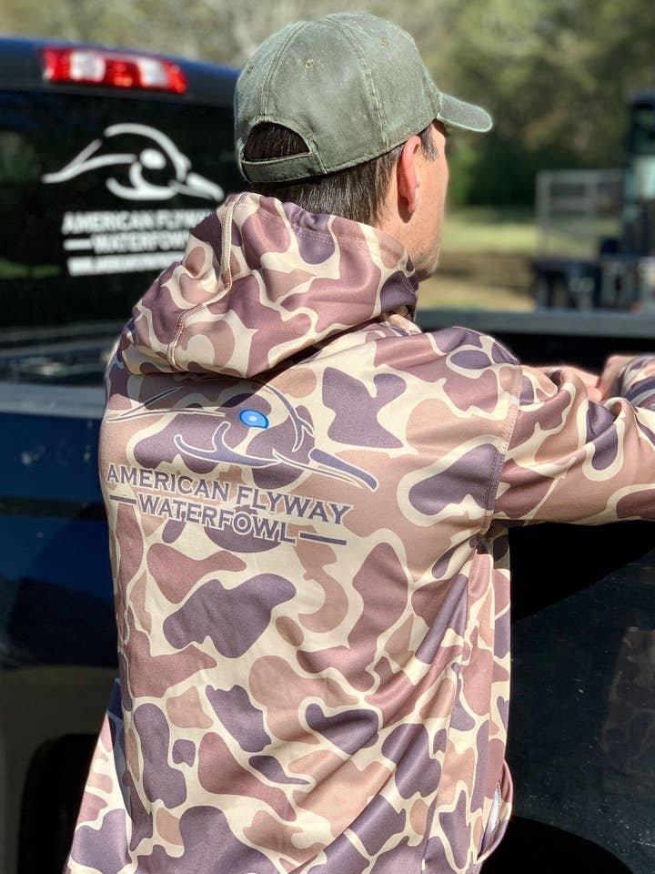 American Flyway Waterfowl - Wholesale Hoodie - Men's - AF Waterfowl Old School Performance Hoodie