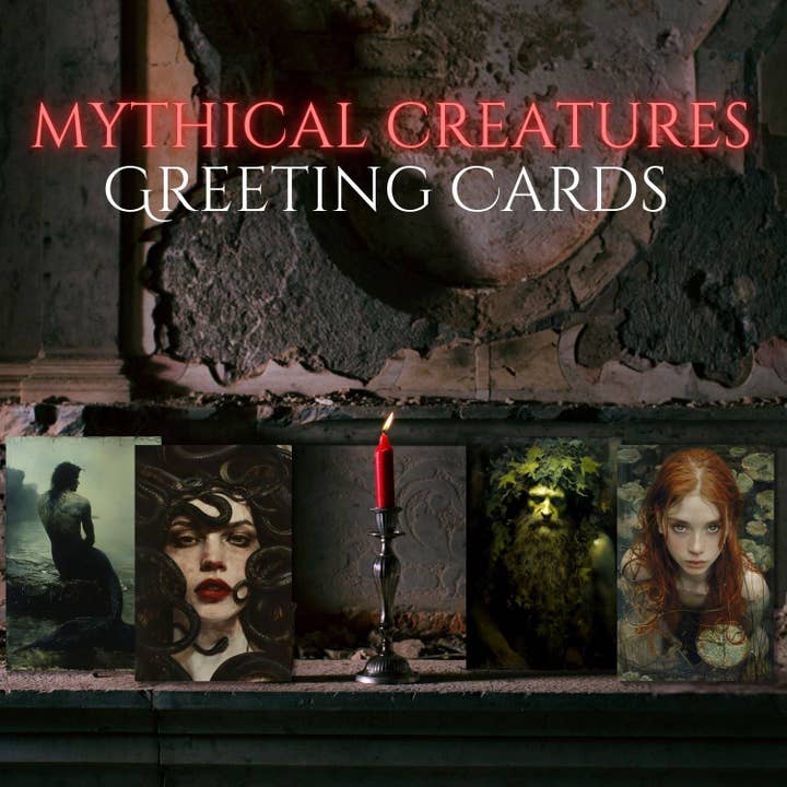 Ye Curiosity Shoppe - Wholesale Everyday Greeting Card - Mythical Creatures Greeting Cards