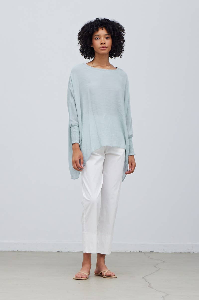 Grade & Gather - Vente Chemisier – femme - 40250PP - BLOUSE À MANCHES SMOCKÉES36