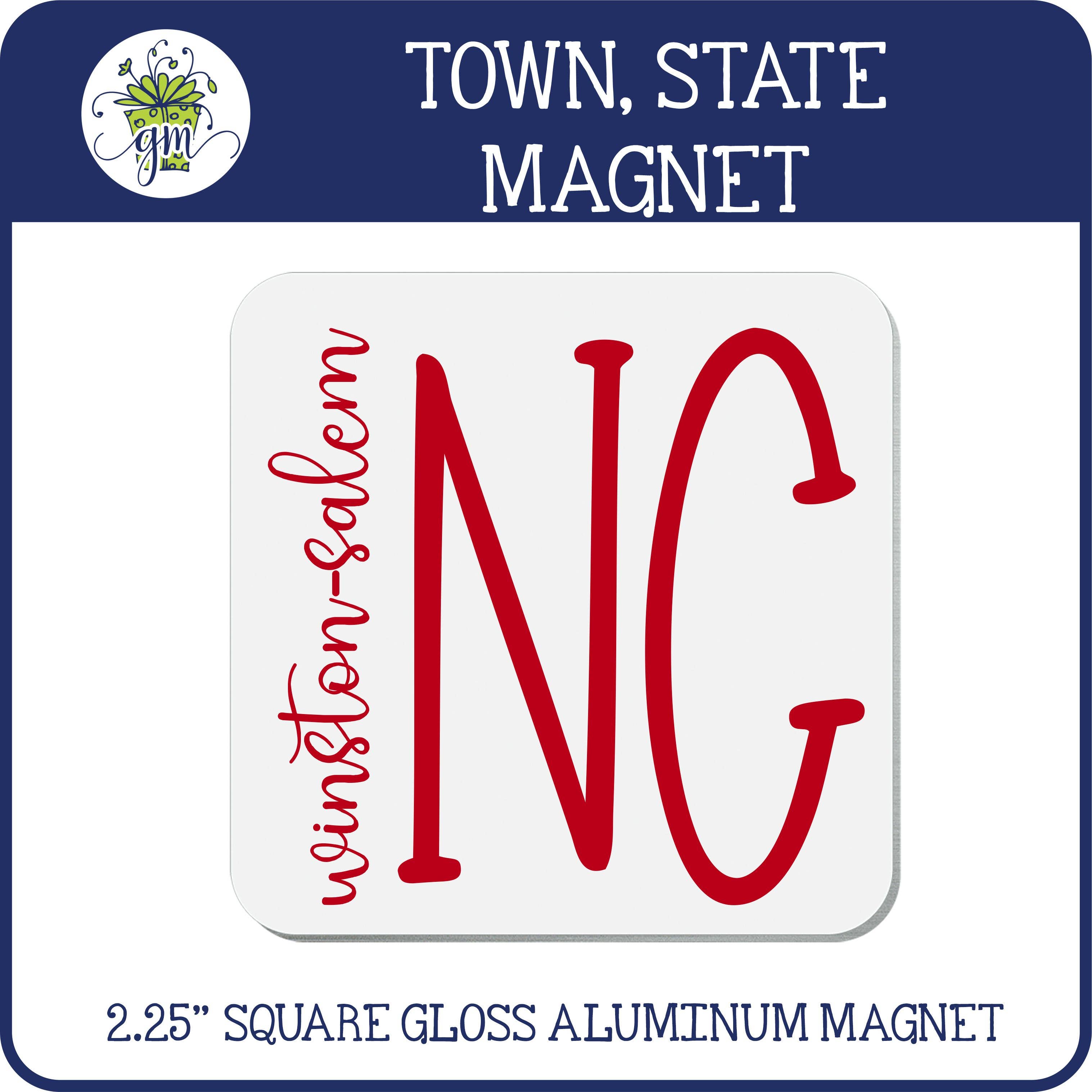 Giftable Memories - Wholesale Magnet - CUSTOM State/Town Magnet | all 50 states