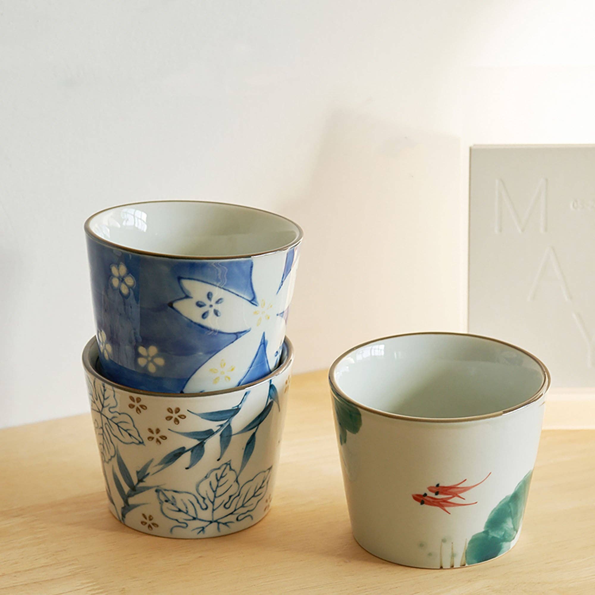 MinoCraft - Wholesale Theekopje - Keramische mok met traditionele Japanse bloemenmotieven11