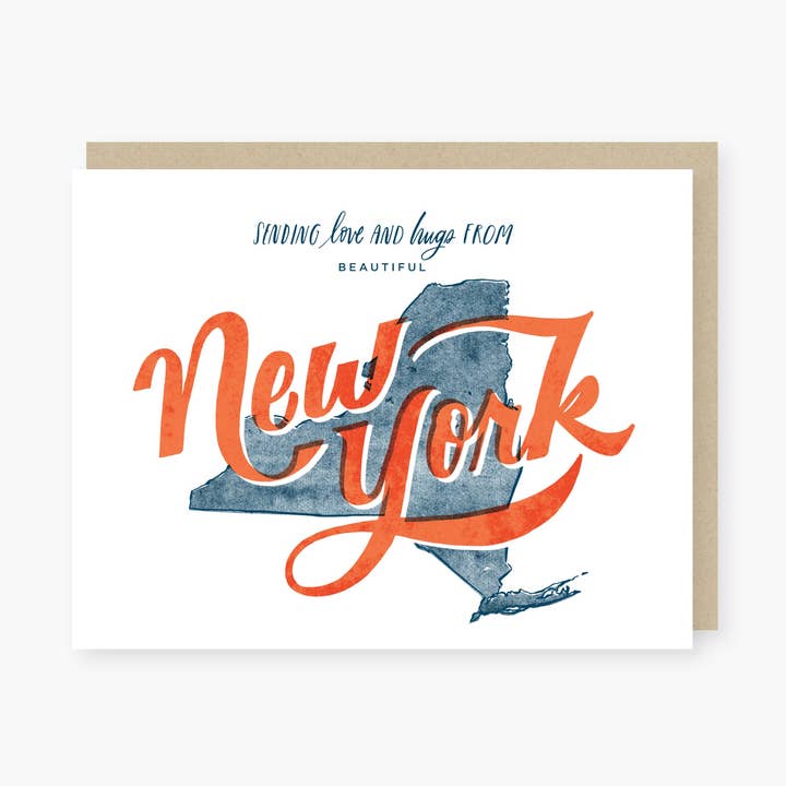 2021 Co. - Wholesale Love Card - love and hugs from New York Card1