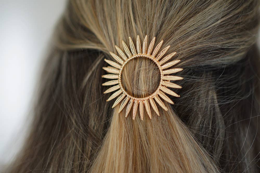 Bohomane – wholesale Barrette – Women’s – Manaé Soleil Gold Hair Clip1
