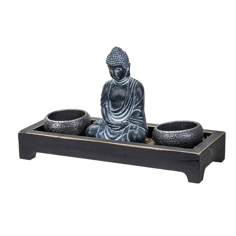 Pacific Trading - Wholesale Decorative Tabletop Object - Zen Buddha Sand Garden4