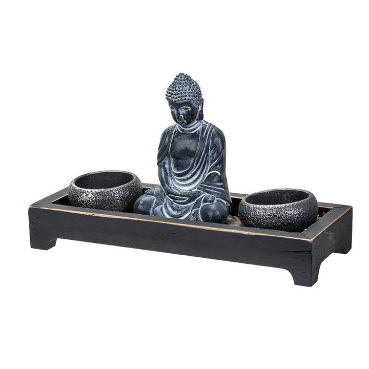 Pacific Trading - Wholesale Decorative Tabletop Object - Zen Buddha Sand Garden4
