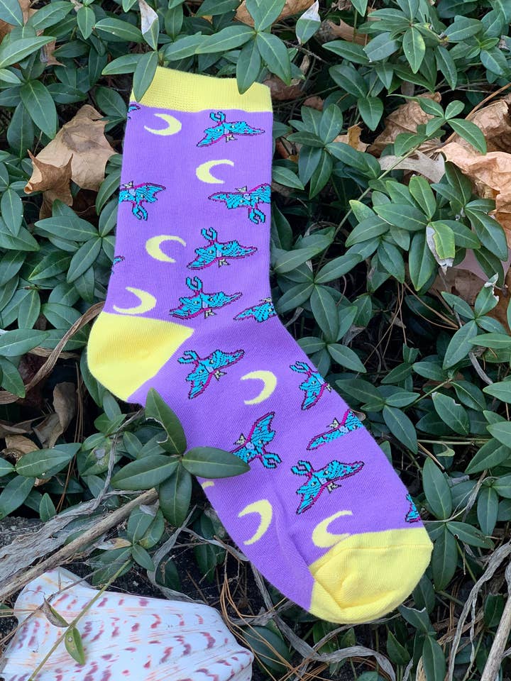 Luna Moth Socks for wholesale by Pocket Bean