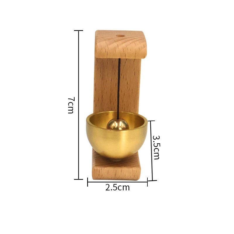 FurDecoration - Wholesale Ornament - Magnetische Messing Deurbel Ornament4