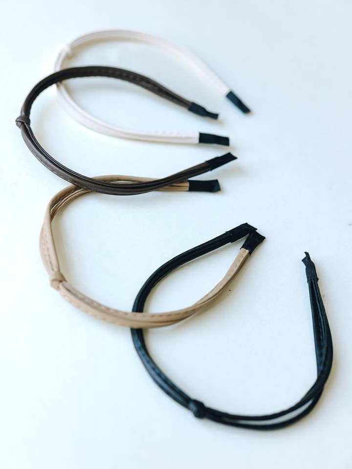 Leather Knot Headband for wholesale by Shop Andi